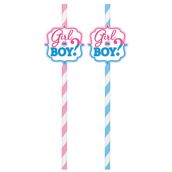 Paper Straws - BOY OR GIRL GENDER REVEAL