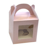 CUPCAKE BOXES - PASTEL PINK SINGLE