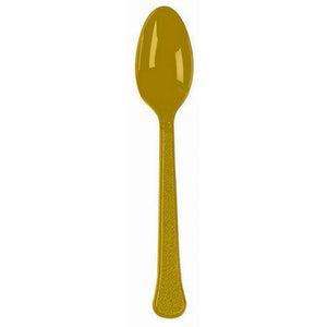 GOLD - Plastic Spoons