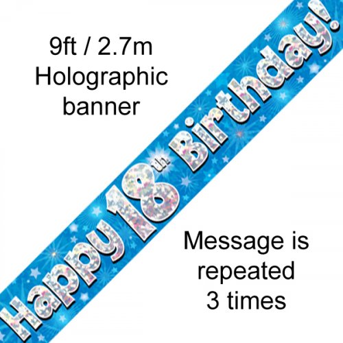 Banner - Happy Birthday - 18TH BIRTHDAY