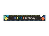 HAPPY BIRTHDAY BANNER - Black and Colour