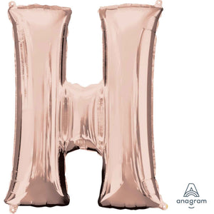 SuperShape Letter ROSE GOLD "H"