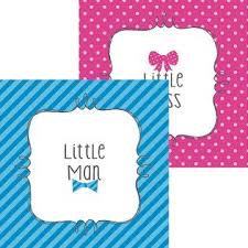 Beverage Napkins - LITTLE MAN OR LITTLE MISS (DL)