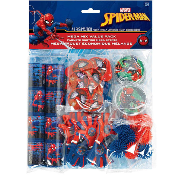 Mega Mix Party Pack 48Pcs - SPIDER MAN