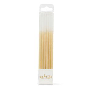 Long Ombre Candles (12cm) - GOLD