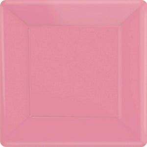 SOFT PINK - SQUARE Paper Plates 26cm