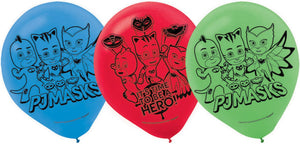 PJ MASK Latex Balloons - 6Pk