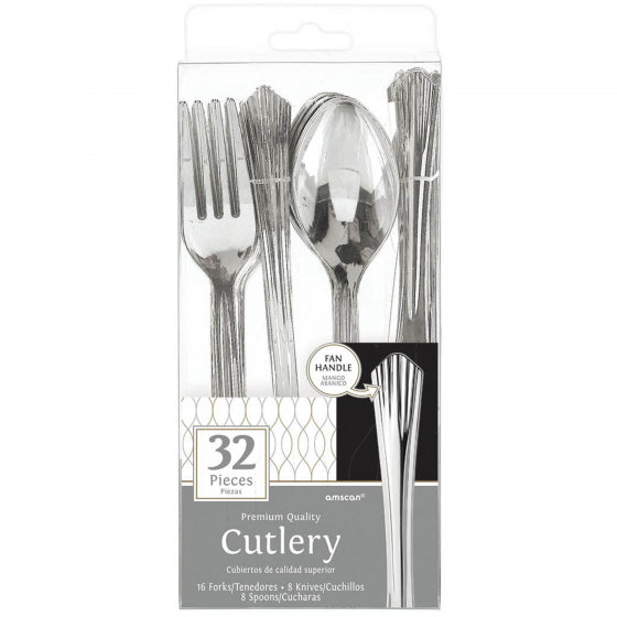 CUTLERY SET - SILVER (Premium Quality)