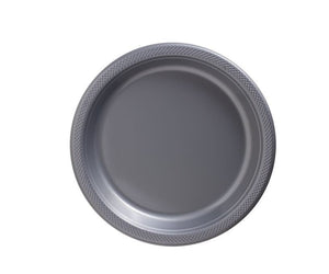 (DL)SILVER - Plastic Plate 17cm