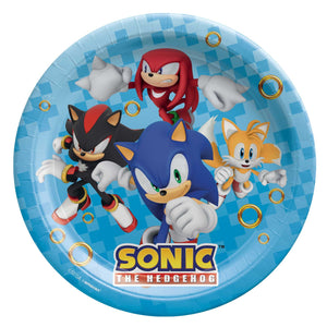 SONIC THE HEDGEHOG PAPER PLATES