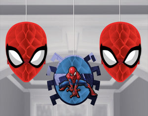 Decorations - SPIDERMAN HONEYCOMB DECORATIONS