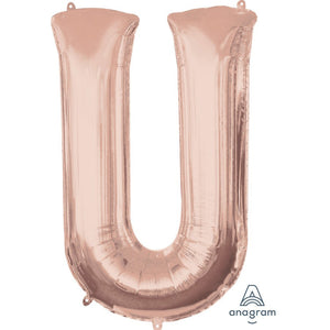 SuperShape Letter ROSE GOLD "U"