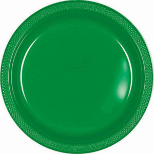 (DL)Forest Green - Plastic Plate 17cm