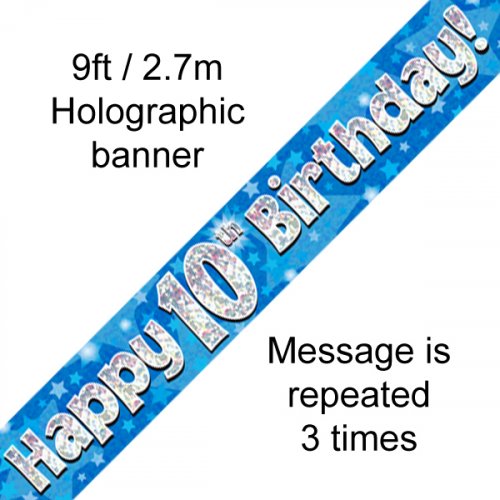 Banner - Happy Birthday - 10TH BIRTHDAY