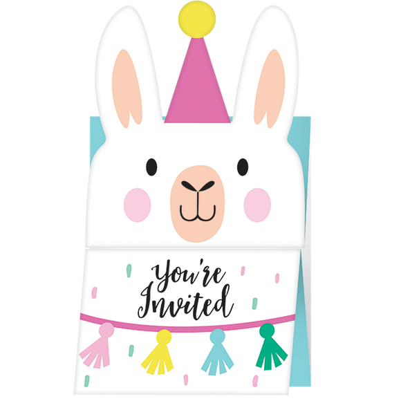 Party Invitations - LLAMA