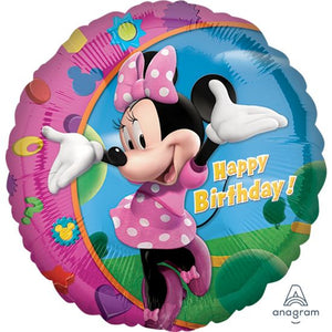 45cm Foil Balloon - MINNIE MOUSE (Happy Birthday)