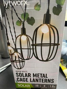 SOLAR METAL CAGE LANTERNS